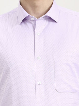 Purple Solid Slim Fit Formal Shirt | Greenfibre