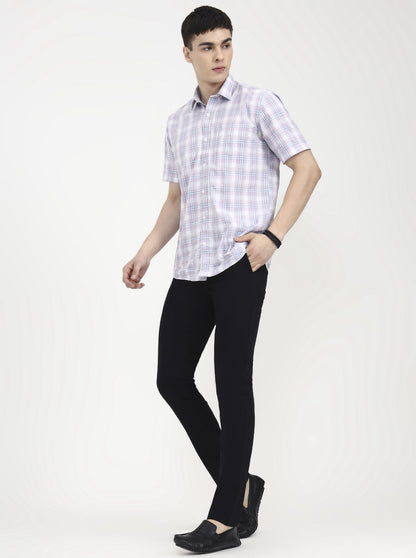 Black Solid Uno Fit Casual Trouser | JadeBlue