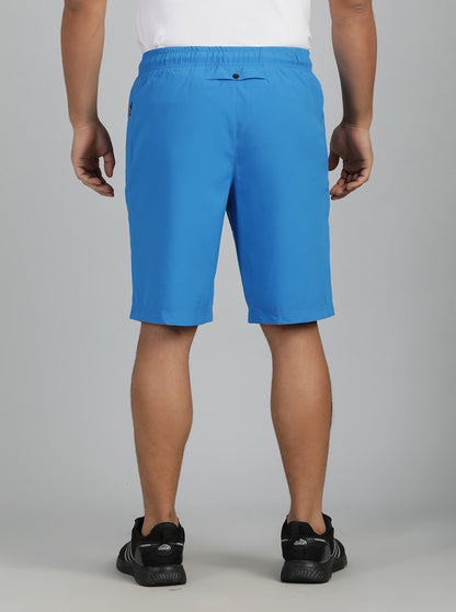 Blue Solid Slim Fit Shorts | Jade Play