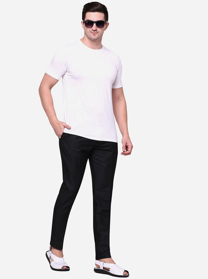 Black Solid Aligadhi - The Kurta Company