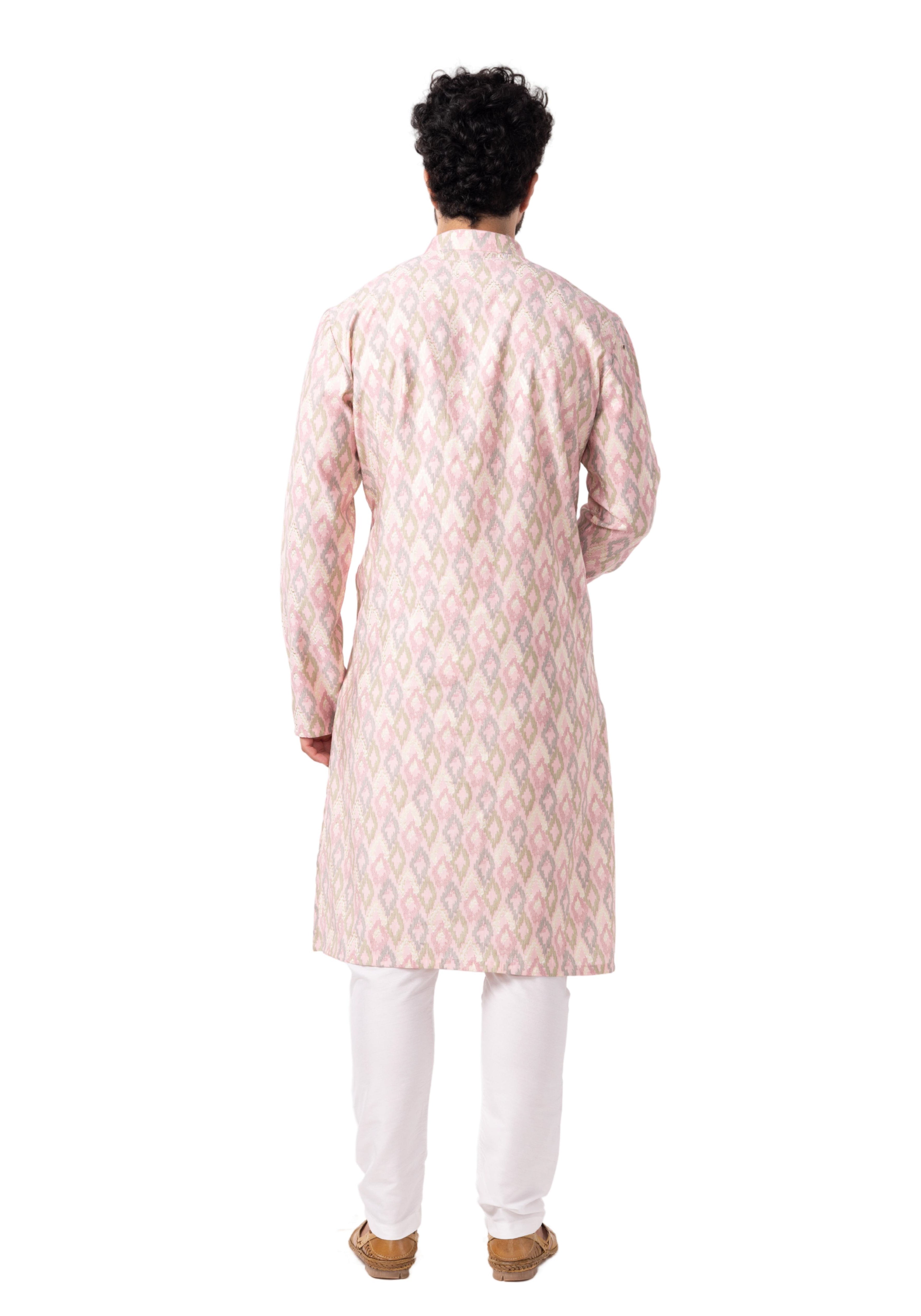 Pink Printed kurta - The Kurta Company