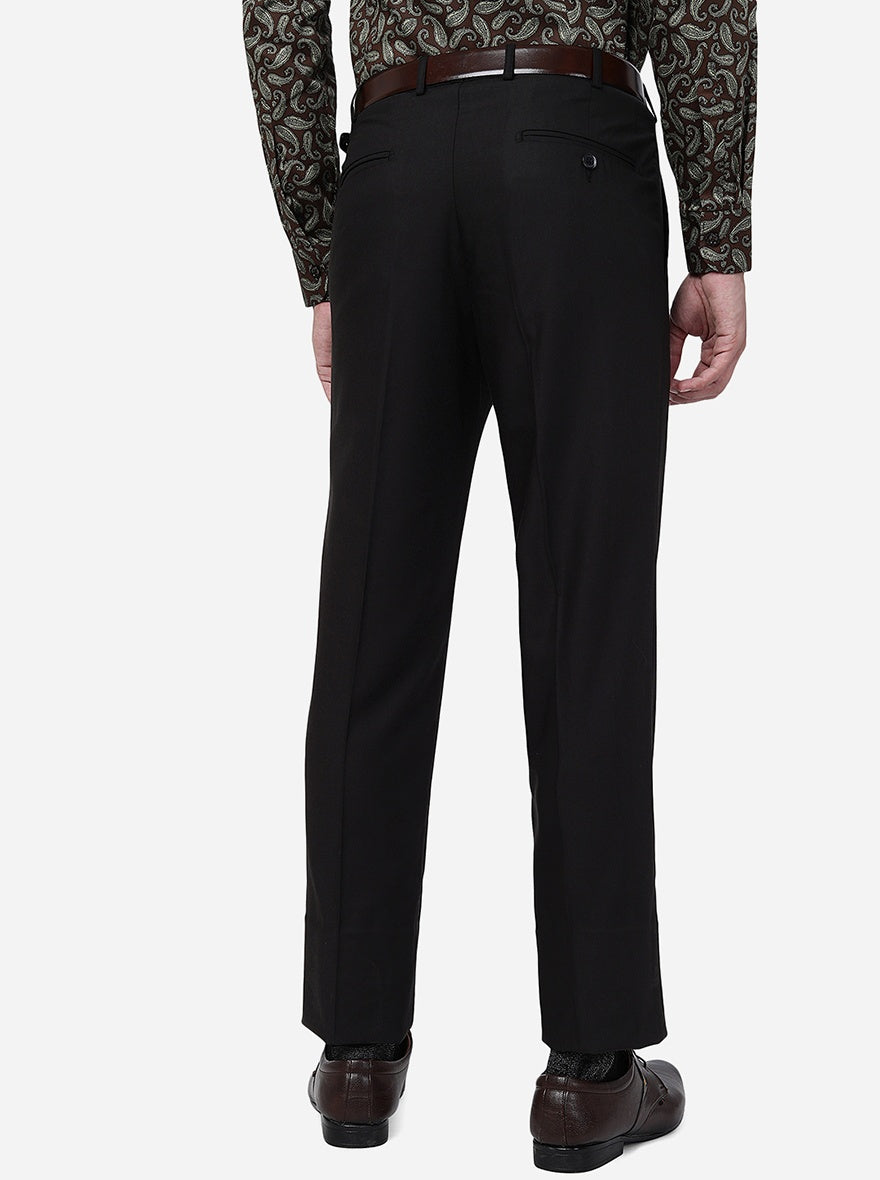 Coffee Brown Solid Slim Fit Formal Trouser | Greenfibre