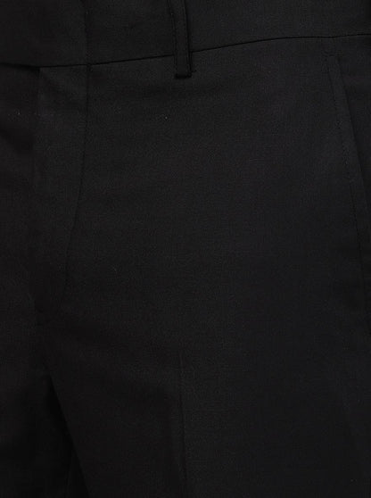 Coffee Brown Solid Slim Fit Formal Trouser | Greenfibre