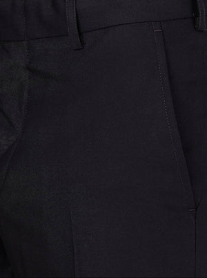 Wine Solid Slim Fit Formal Trouser | Greenfibre