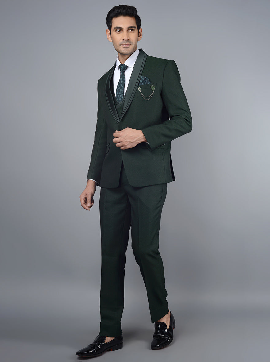 Fetching Dark Green Color Men's Single Breasted Designer Suit - VJV Now -  India