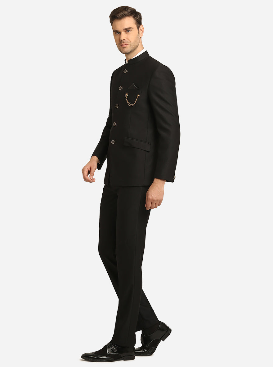 Custom Black Morning Suit Indo Western Jodhpuri Suit For Men Three Piece  Set With Jacket, Pants, And Vest 2009280s From Ivmig, $78.08 | DHgate.Com
