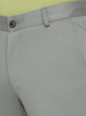 Duck Green Solid Venice Fit Casual Trouser | JadeBlue