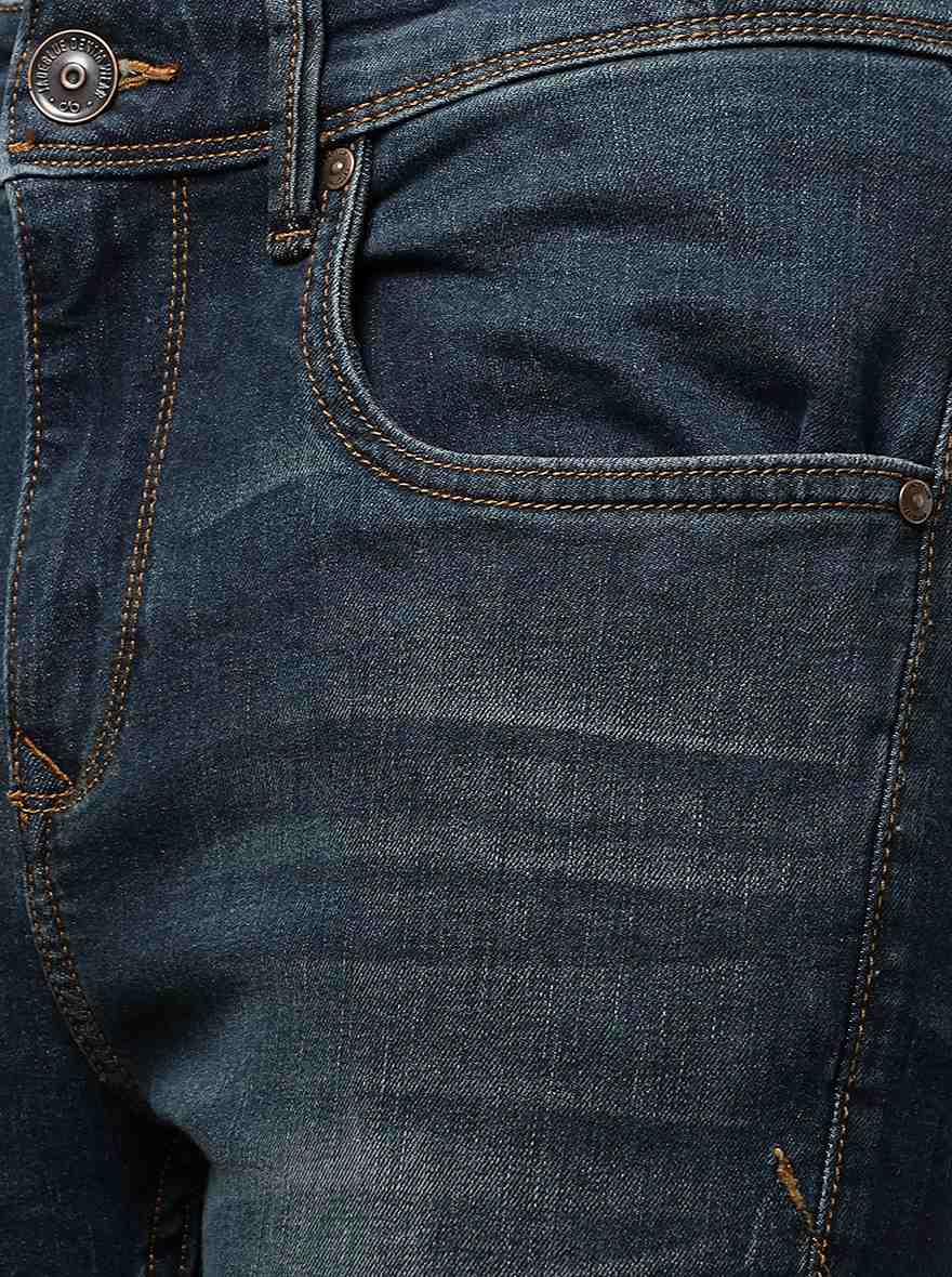 Blue Washed Rider Fit Jeans | JadeBlue