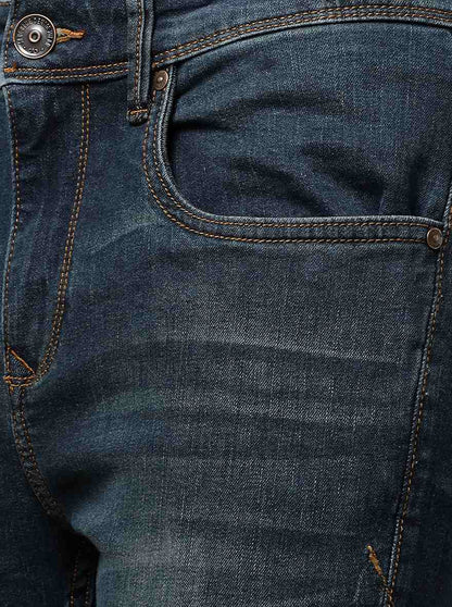 Blue Washed Rider Fit Jeans | JadeBlue