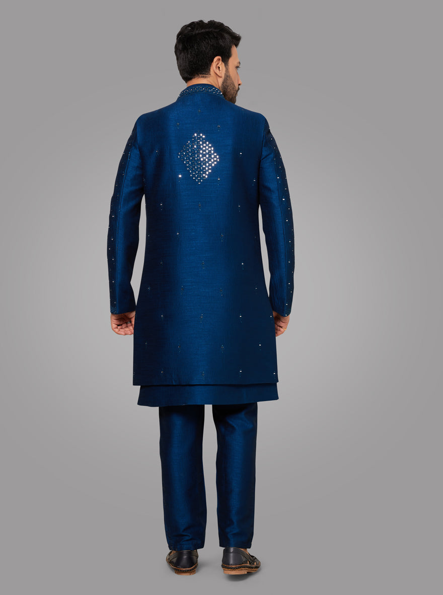 Teal Blue Indowestern | TULA