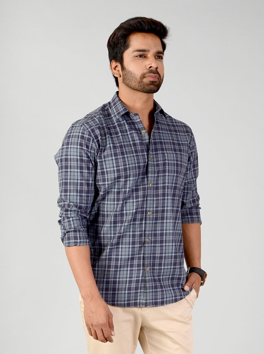 Arona Checked Classic Fit Casual Shirt | Greenfibre