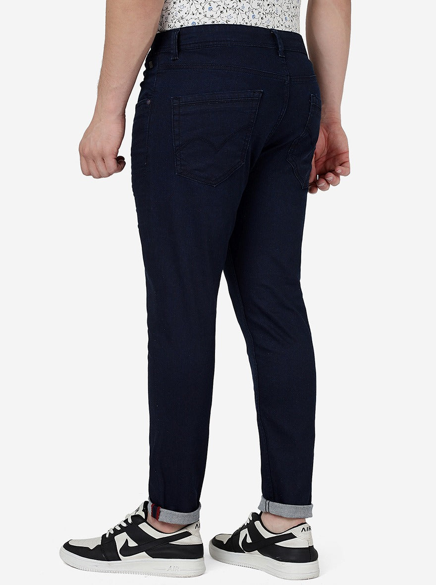Ink Blue Washed Rider Fit Jeans | JadeBlue