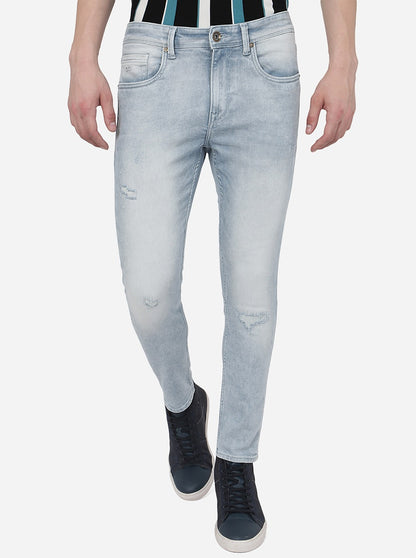 Ice Blue Washed Rider Fit Jeans | JadeBlue