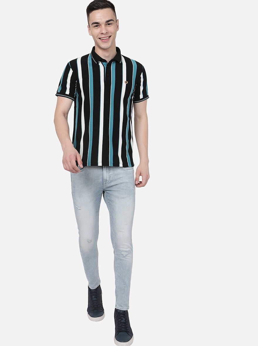 Ice Blue Washed Rider Fit Jeans | JadeBlue