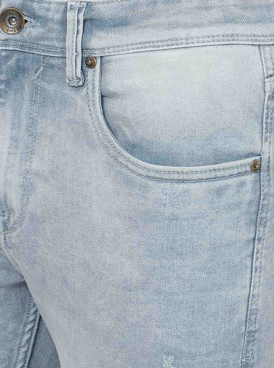 Ice Blue Washed Rider Fit Jeans | JadeBlue
