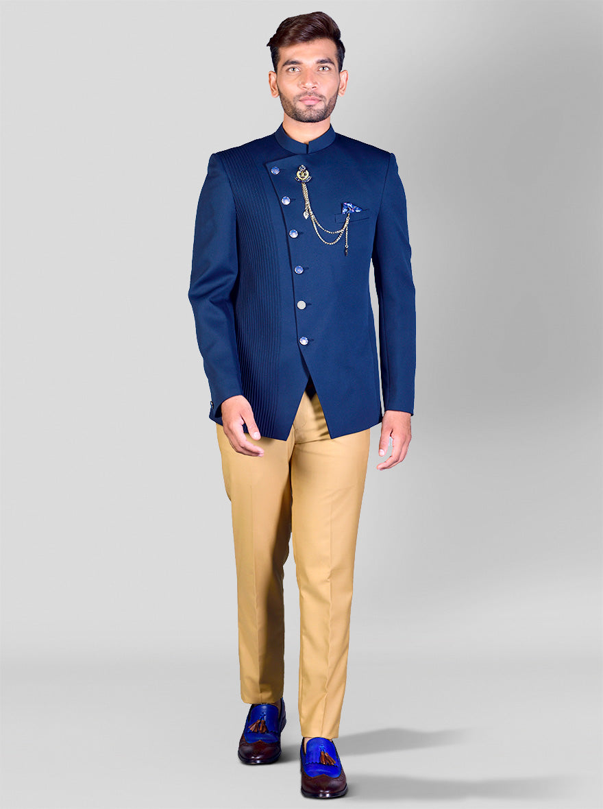 Share more than 252 navy blue jodhpuri suit best