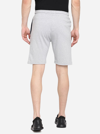 Grey Melange Solid Regular Fit Shorts | JadeBlue