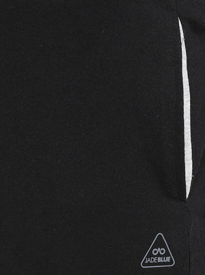 Black Solid Regular Fit Shorts | JadeBlue