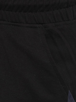 Black Solid Slim Fit Shorts | JadeBlue