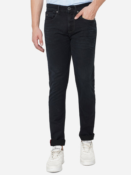 Dark Blue Washed Slim Fit Jeans | JadeBlue