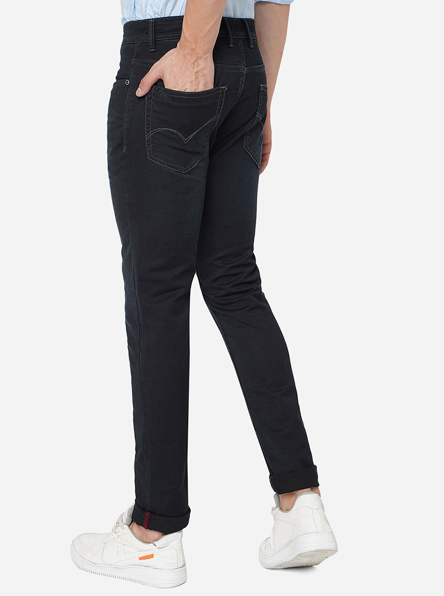 Dark Blue Washed Slim Fit Jeans | JadeBlue