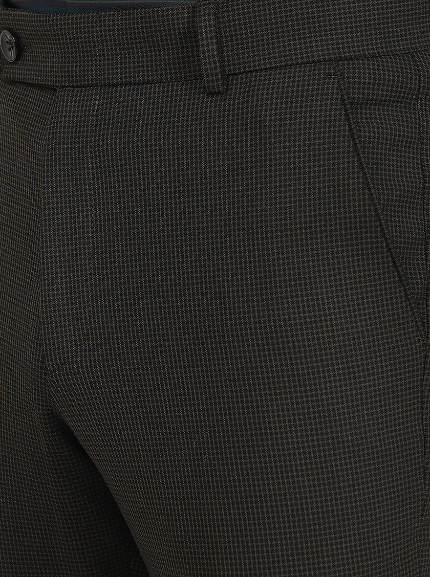 Olive Solid Super Slim Fit Formal Trouser | JB Studio