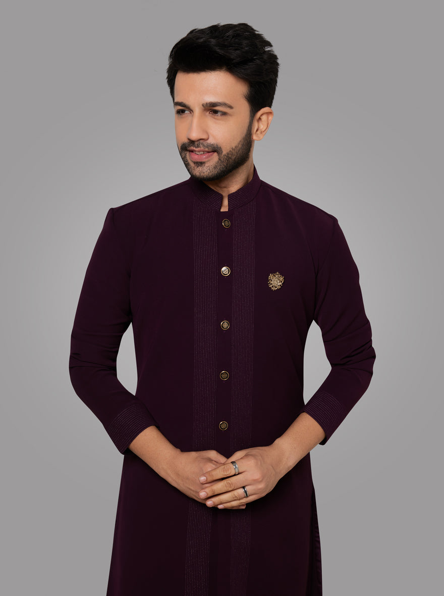 Wine Kurta Pajama | TULA