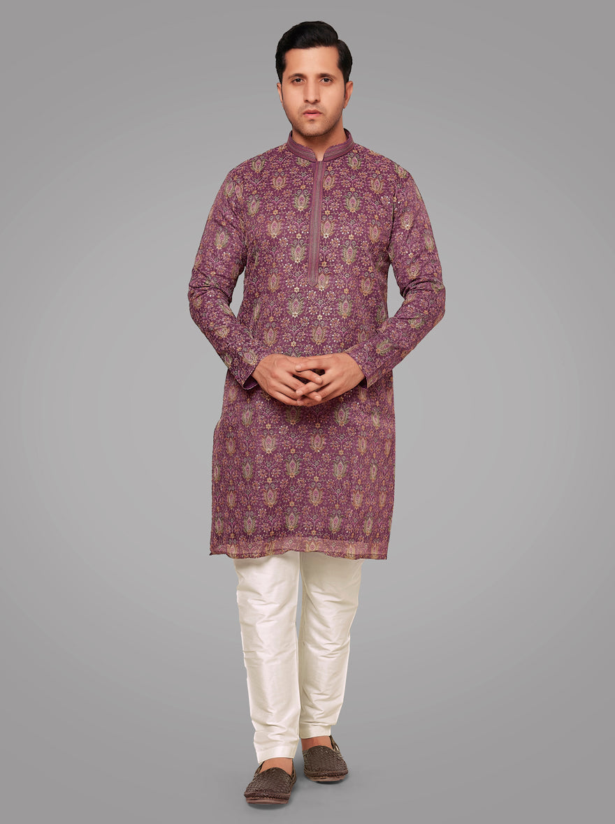 Wine Short Jacket With Kurta And Trouser | Fashion, India fashion men,  Groom dress men