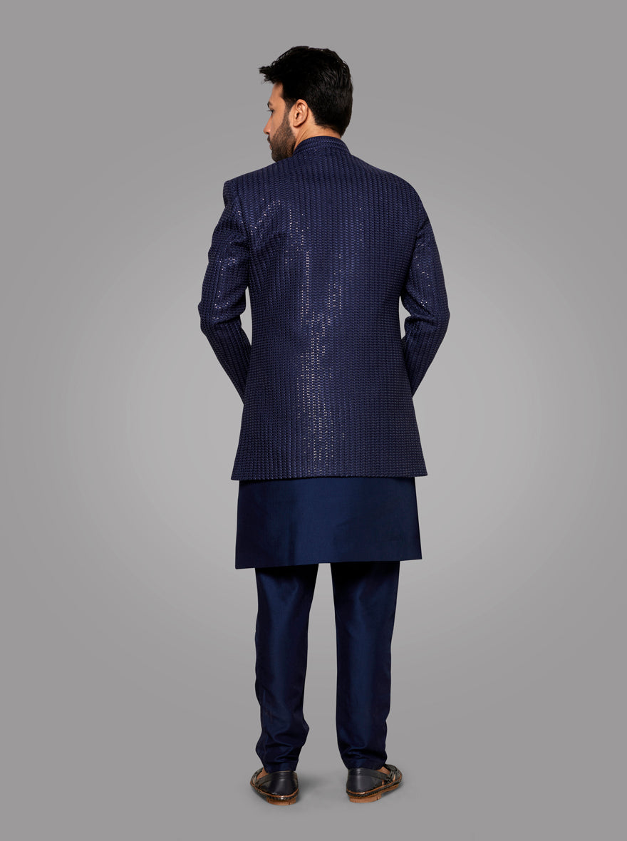 Navy Blue Indowestern | TULA
