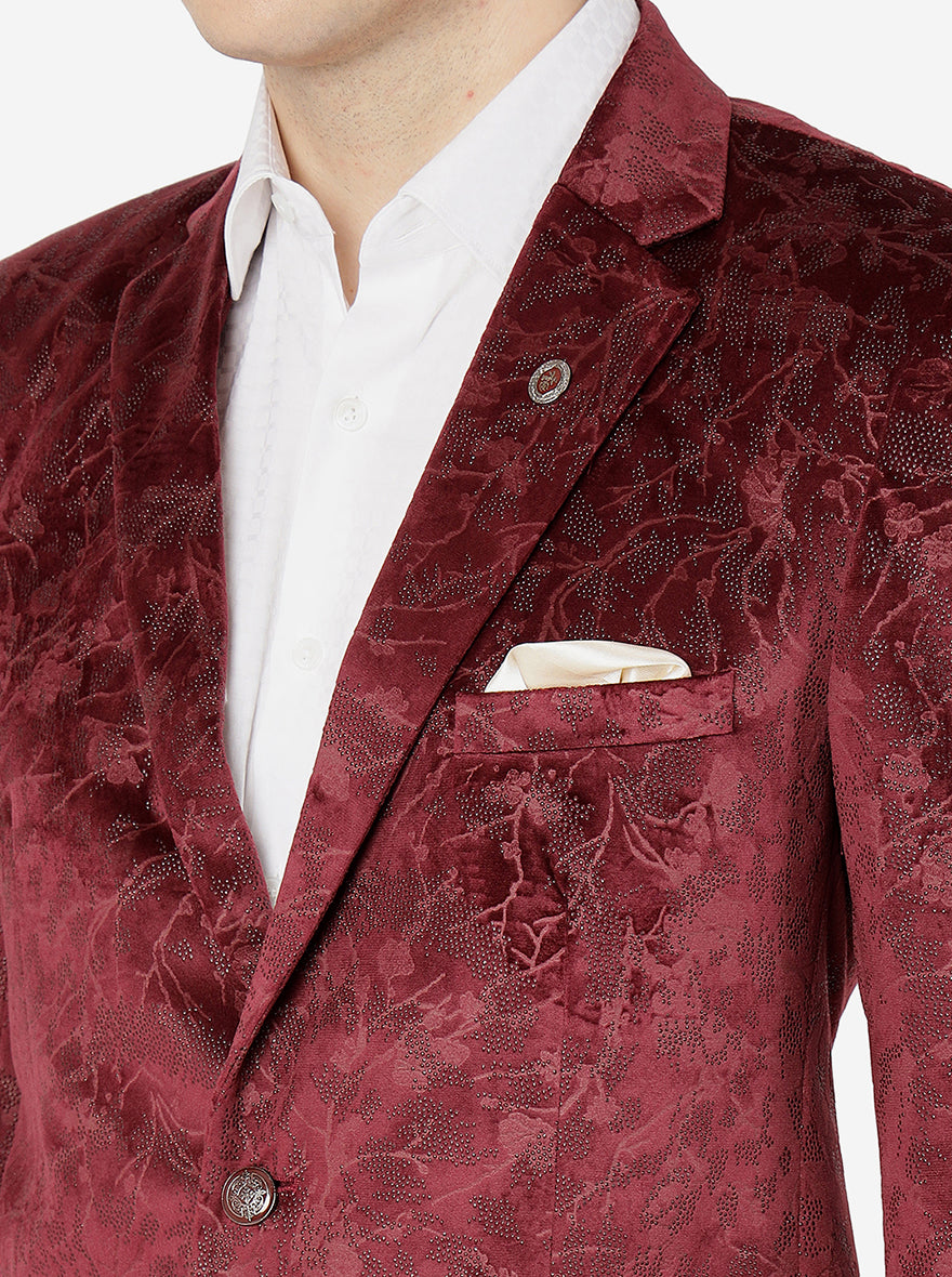 Maroon Blazer | JB Studio