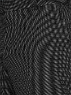 Black Solid Slim Fit Formal Trouser | JB Studio