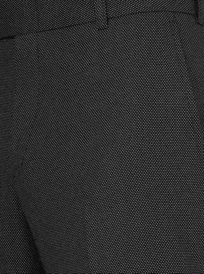 Black Solid Slim Fit Formal Trouser | JB Studio