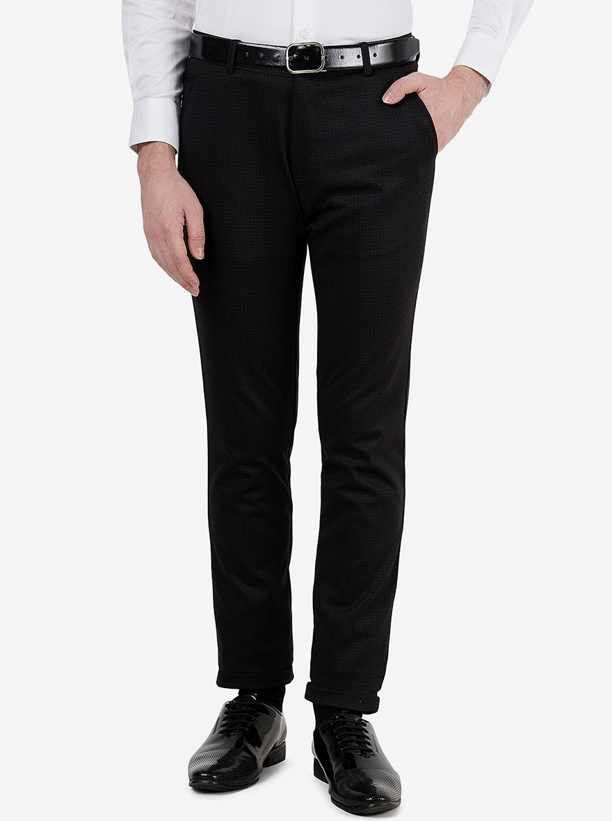 Coffee Brown Solid Slim Fit Club Wear Trouser | JB Studio