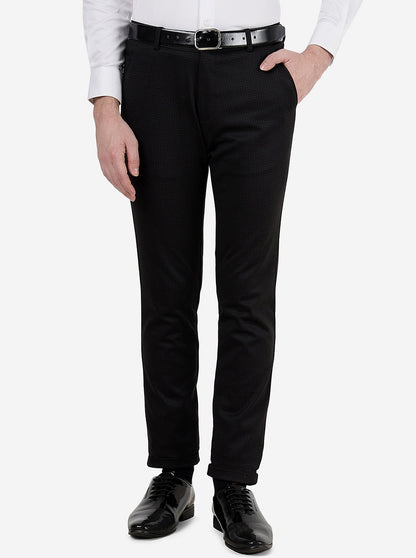 Coffee Brown Solid Slim Fit Club Wear Trouser | JB Studio