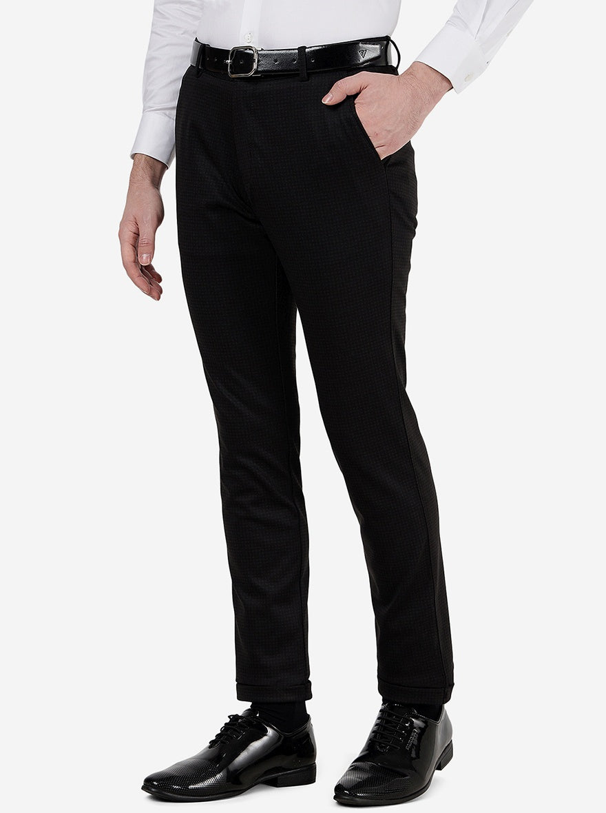 Coffee Brown Solid Slim Fit Club Wear Trouser | JB Studio