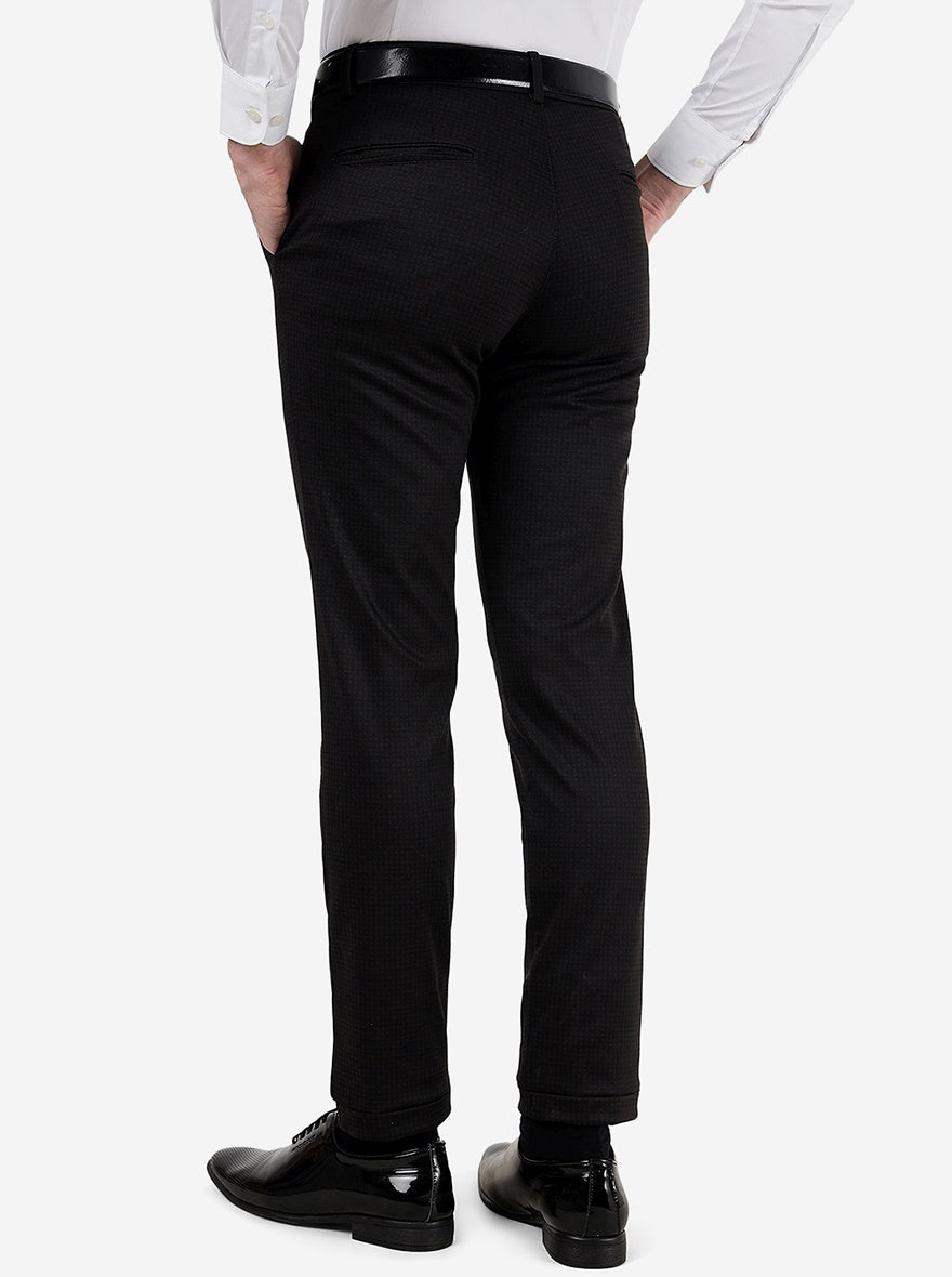 Coffee Brown Solid Slim Fit Club Wear Trouser | JB Studio