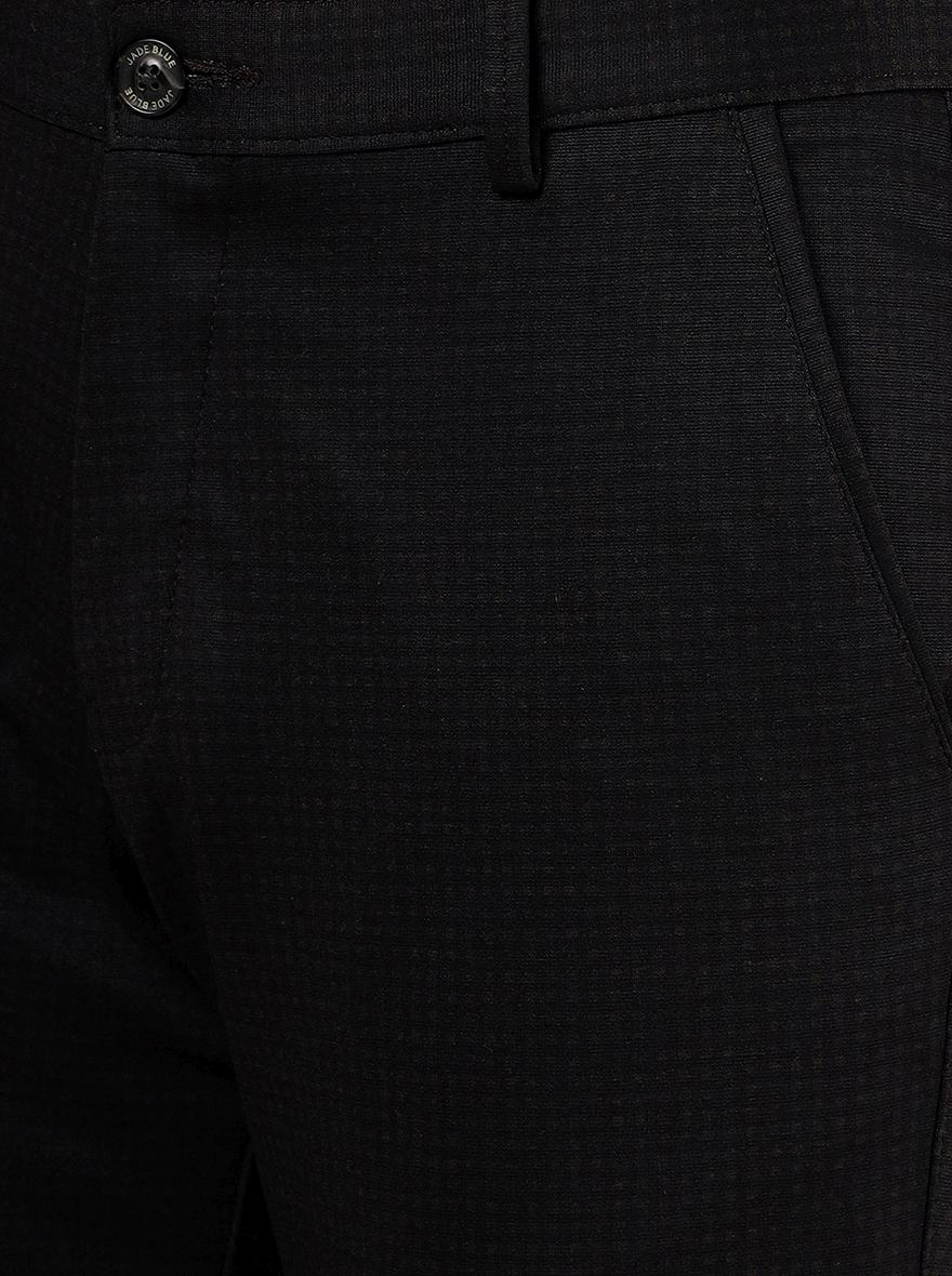 Coffee Brown Solid Slim Fit Club Wear Trouser | JB Studio