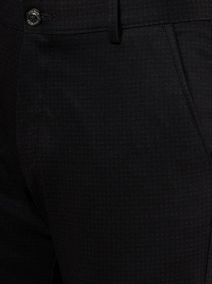 Coffee Brown Solid Slim Fit Club Wear Trouser | JB Studio