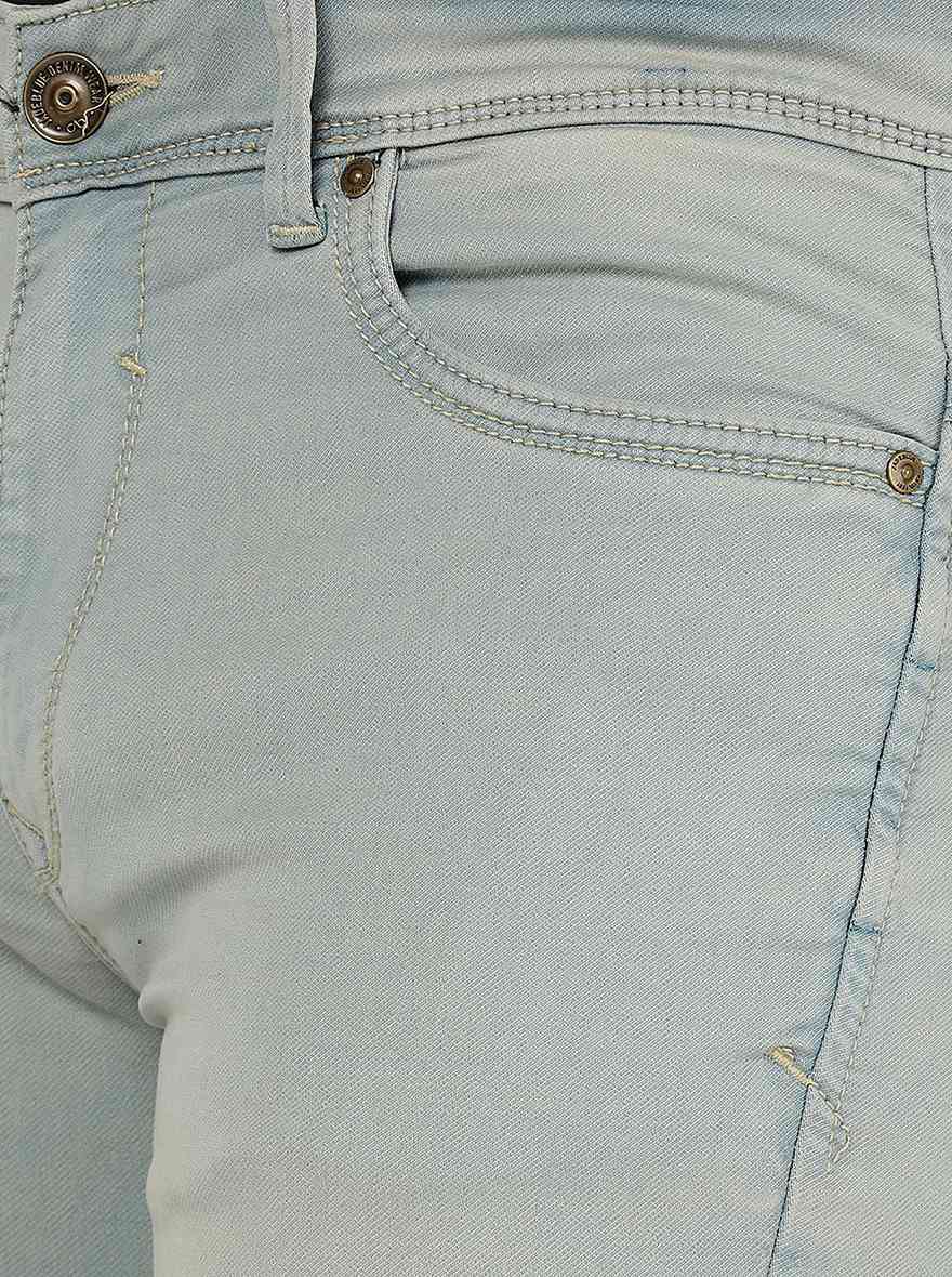 Ice Blue Washed Slim Fit Jeans | JadeBlue