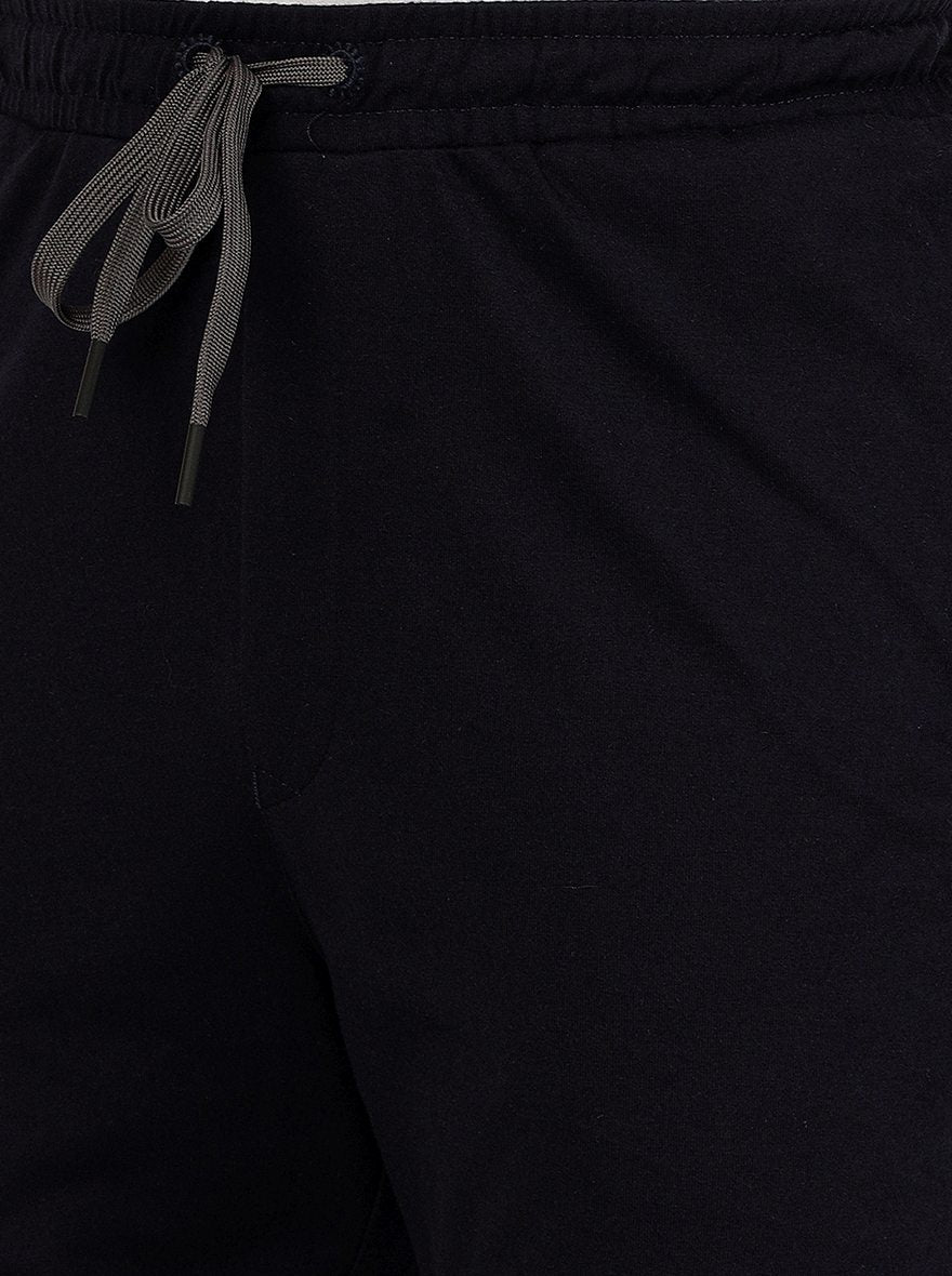 Navy Blue Solid Regular Fit Track Pant | JadeBlue