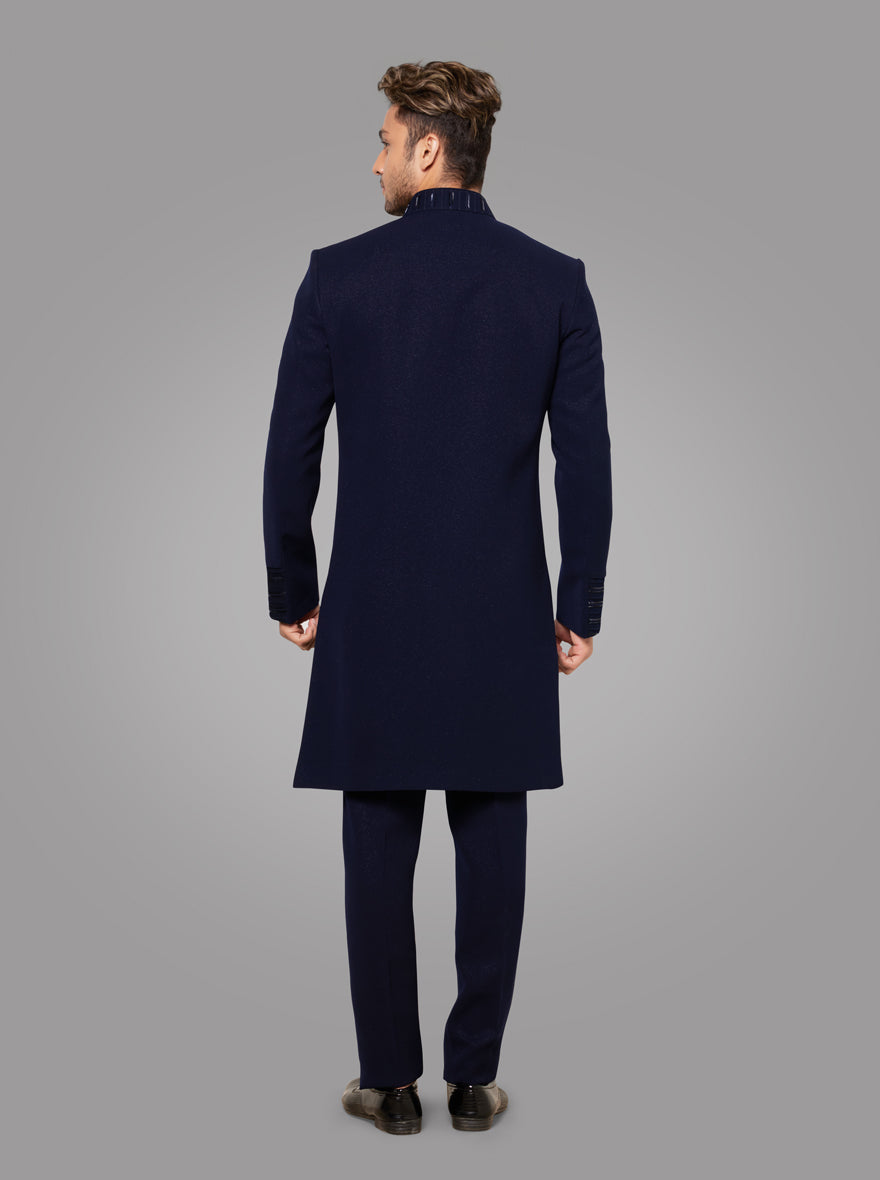Navy Blue Indowestern | TULA