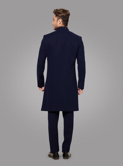 Navy Blue Indowestern | TULA