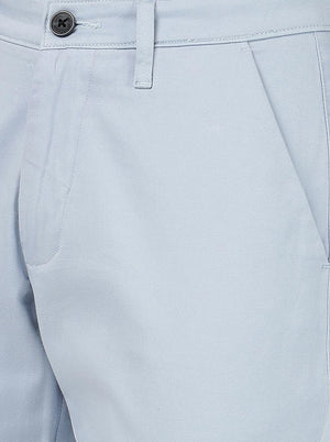 Smoke Grey Solid Neo Fit Casual Trouser | Greenfibre