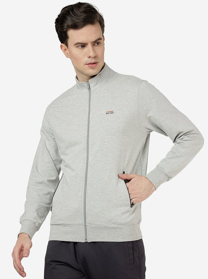 Ecru Melange Solid Winter T-Shirt