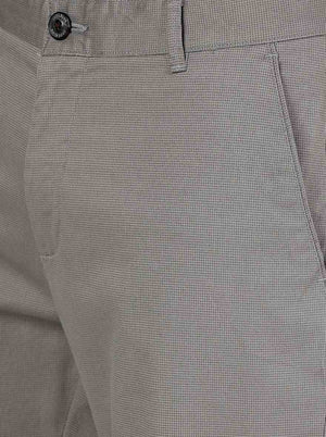 Grey Solid Uno Fit Casual Trouser | JadeBlue