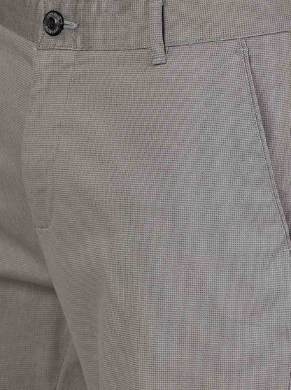 Grey Solid Uno Fit Casual Trouser | JadeBlue