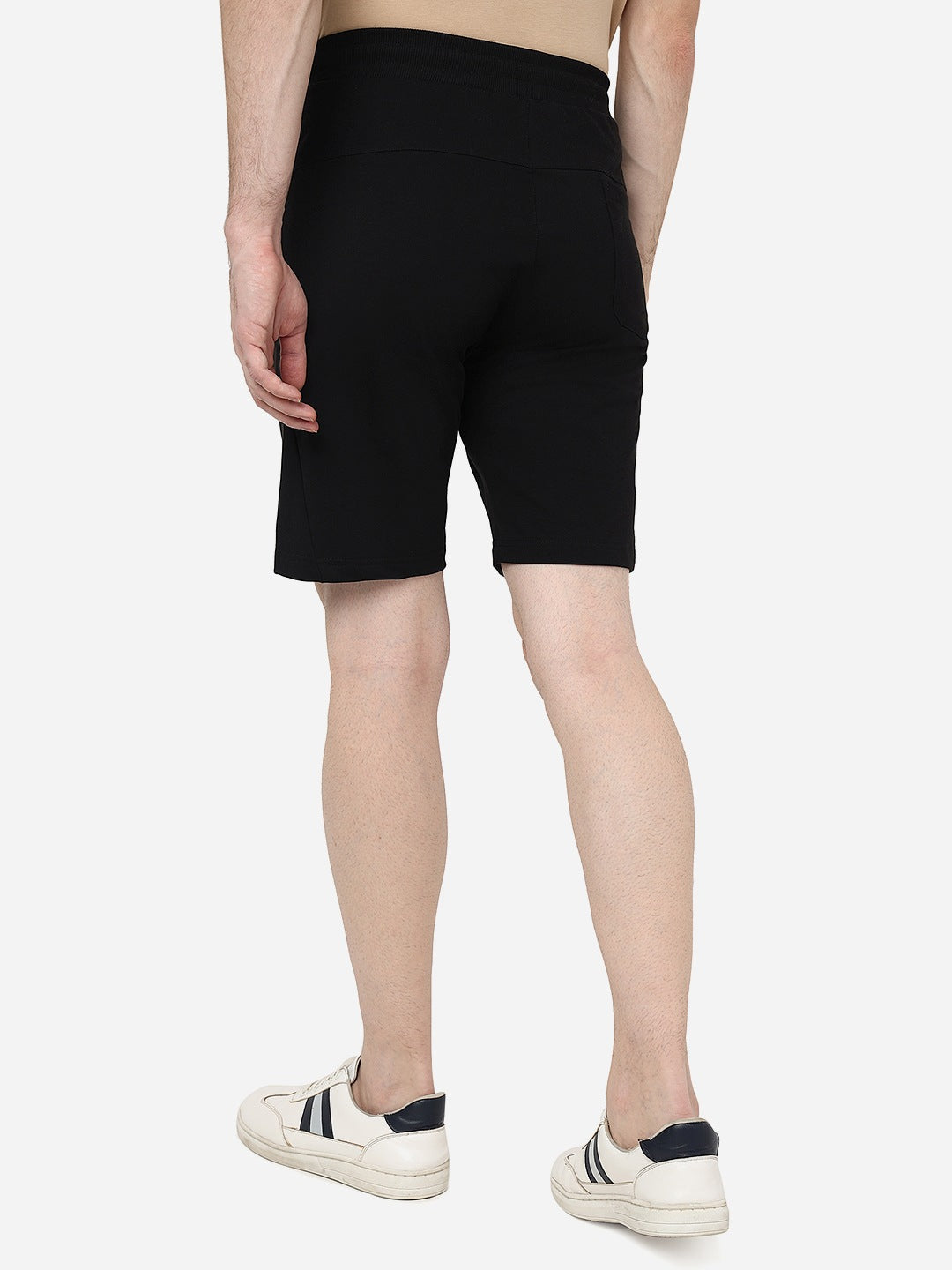 Black Solid Slim Fit Shorts | JadeBlue