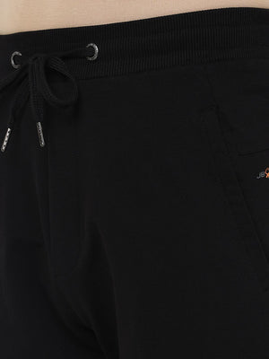 Black Solid Slim Fit Shorts | JadeBlue