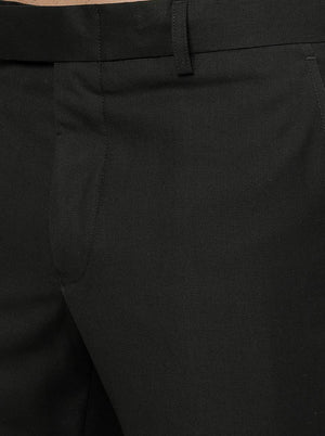 Green Solid Slim Fit Formal Trouser | Greenfibre