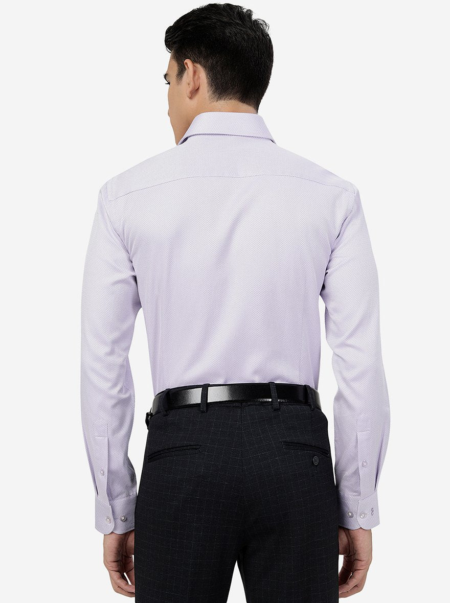 Purple Solid SLIM FIT Formal Shirt | Metal